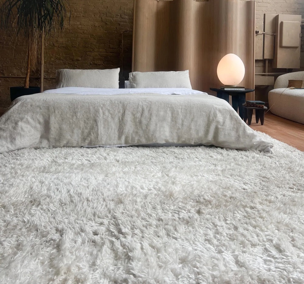 Flax Linen Duvet Cover Set: Natural 180 GSM Bedding