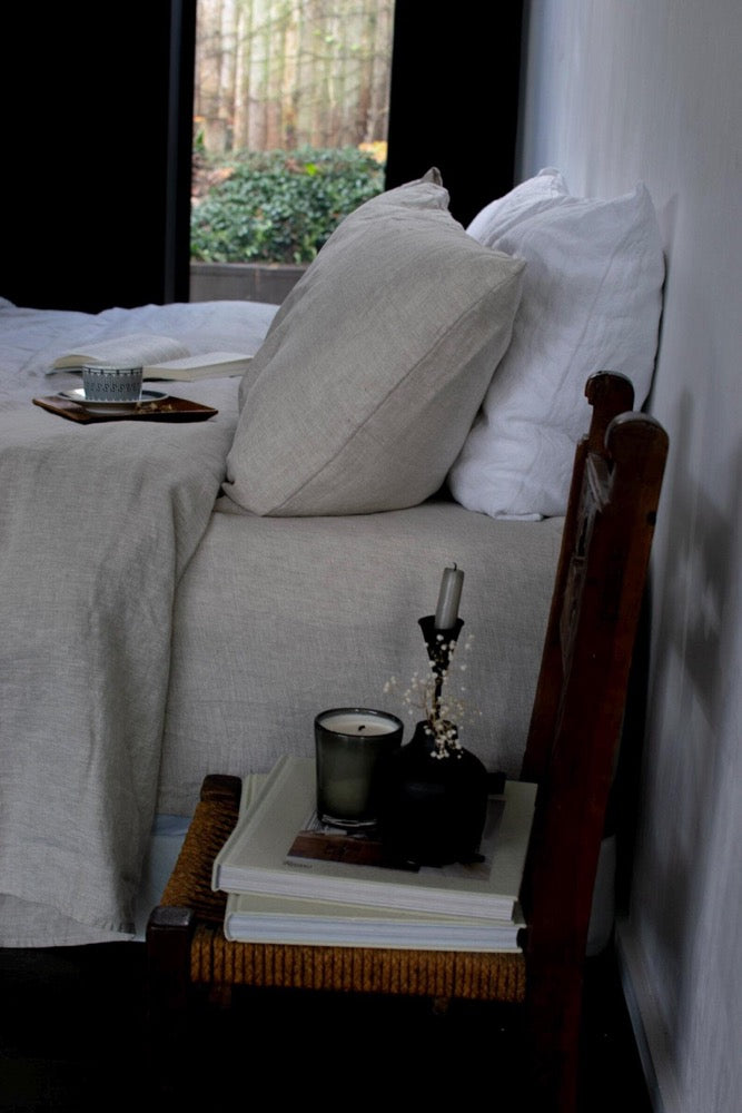 European Flax Linen Bed Sheet Set: 180 gsm Medium Weight